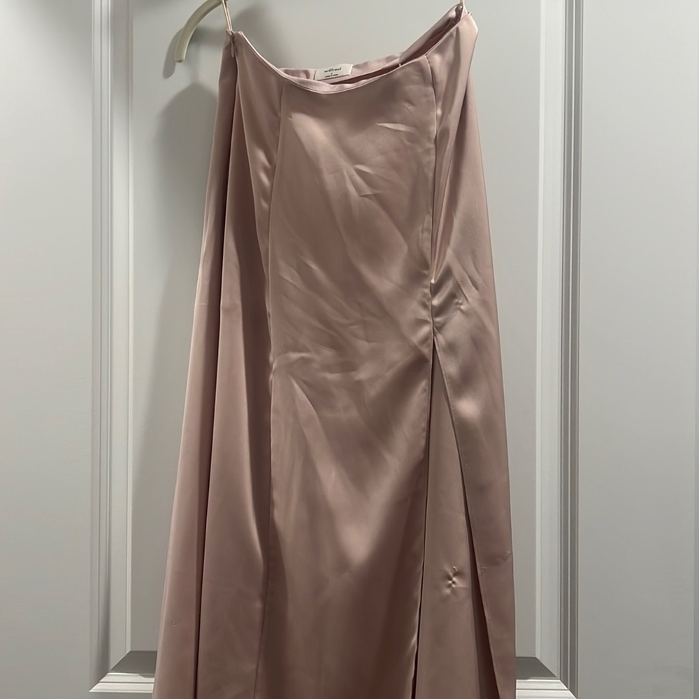 Aritzia satin long skirt
